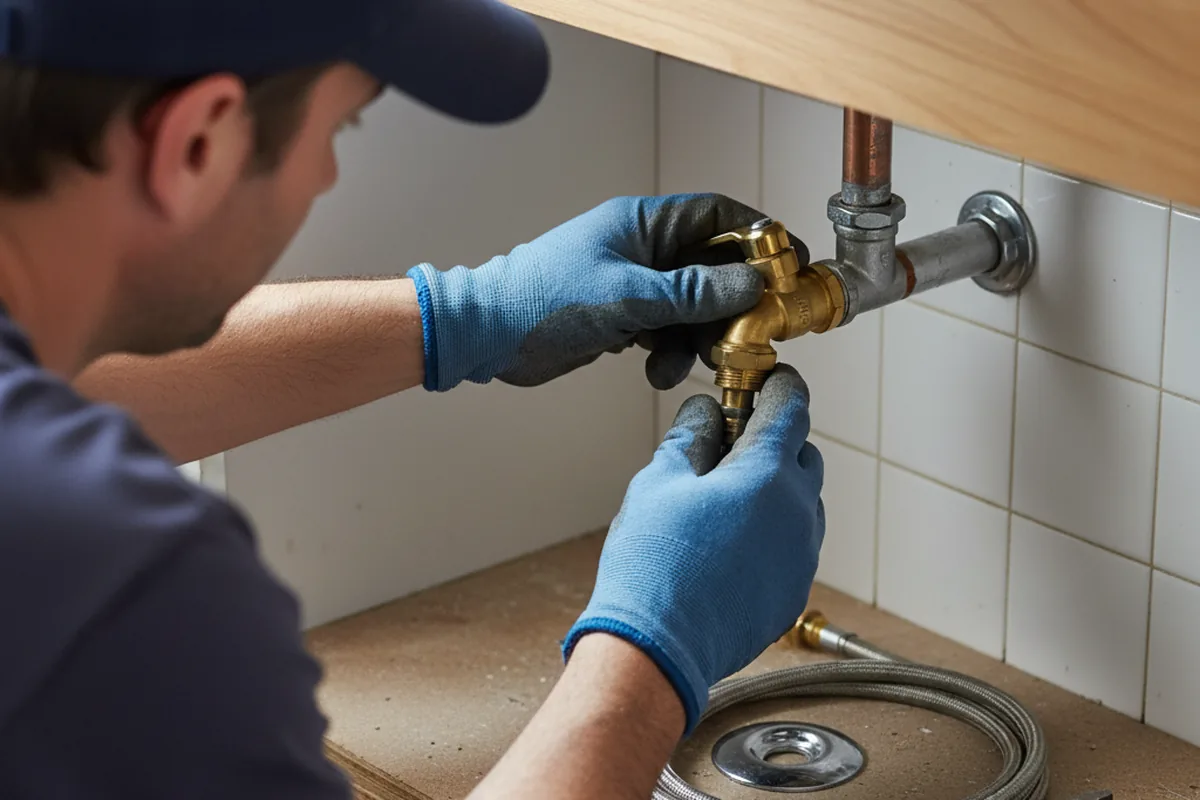 Shutoff valve and fitting work during Faucet and Fixture Repair in Mc Adenville